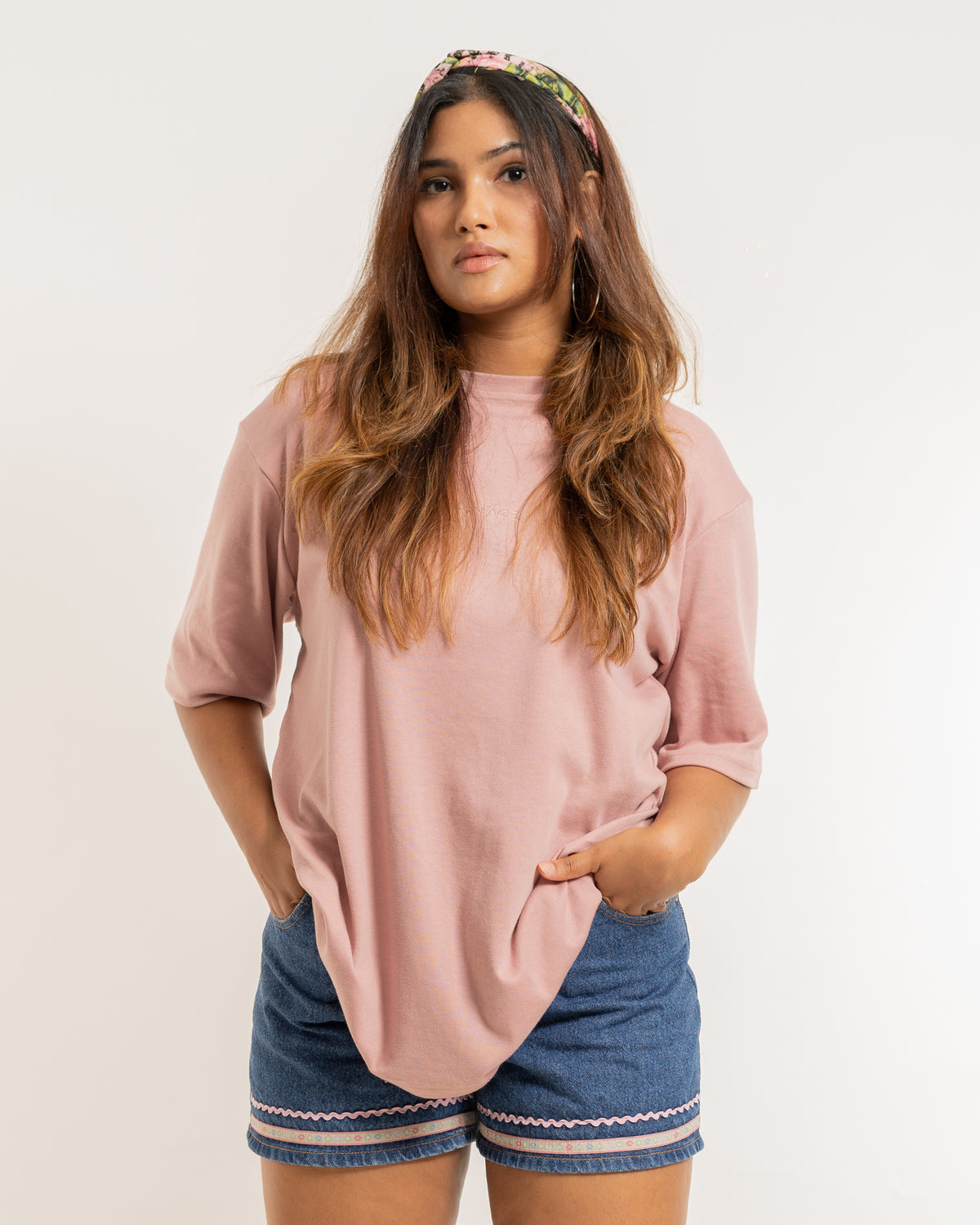 Desire Oversize Tee - Vintage Rose