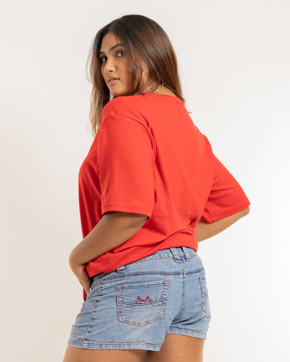 Desire Oversize Tee - Pacific Red