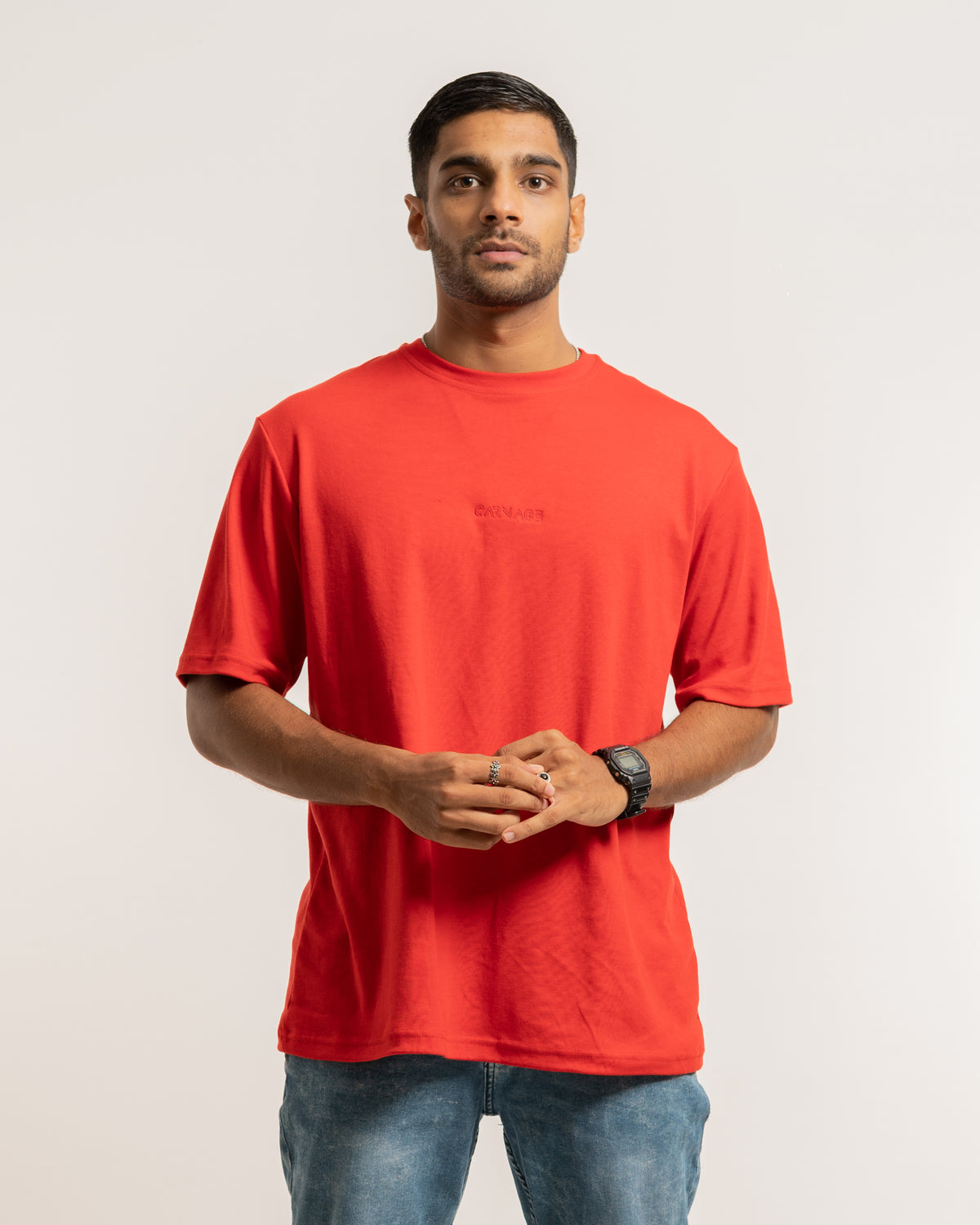 Desire Oversize Tee - Pacific Red