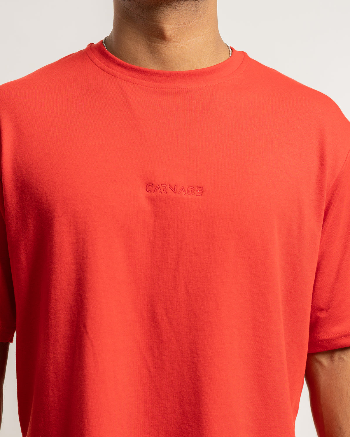 Desire Oversize Tee - Pacific Red