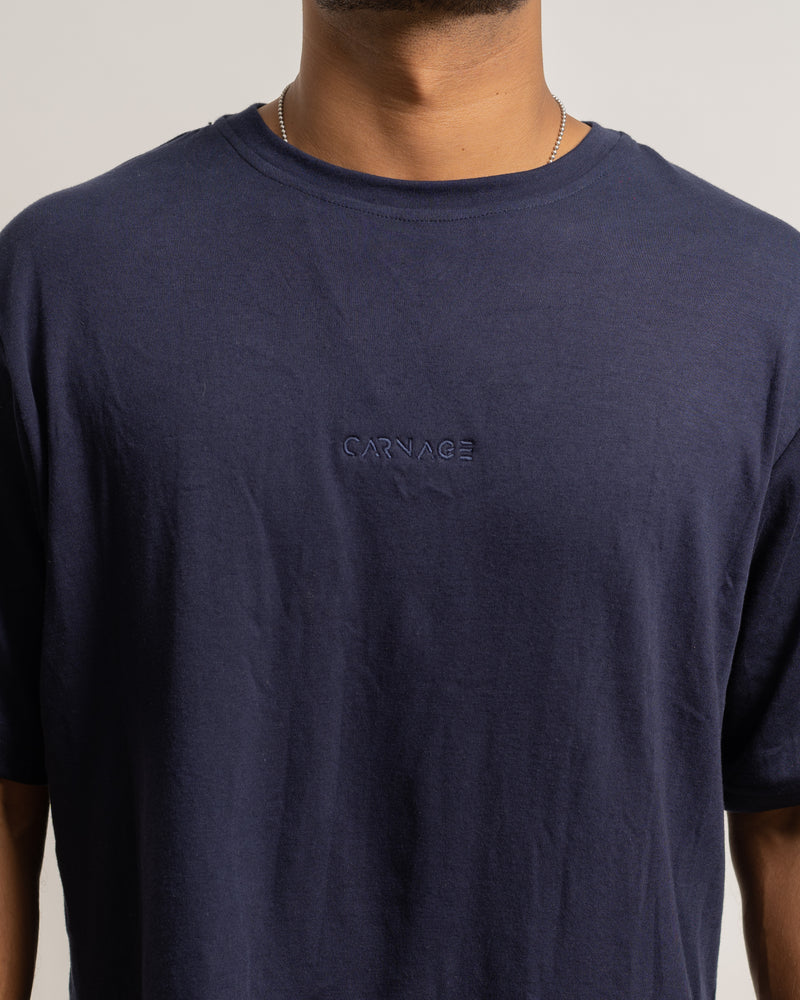 Desire Oversize Tee - Navy Blue