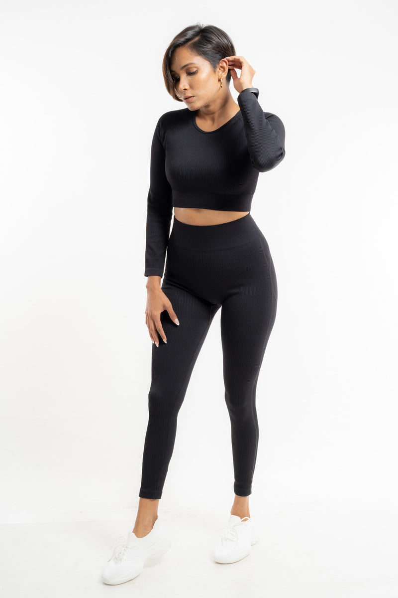 Carnage Athleisure Long Sleeve Crop Top