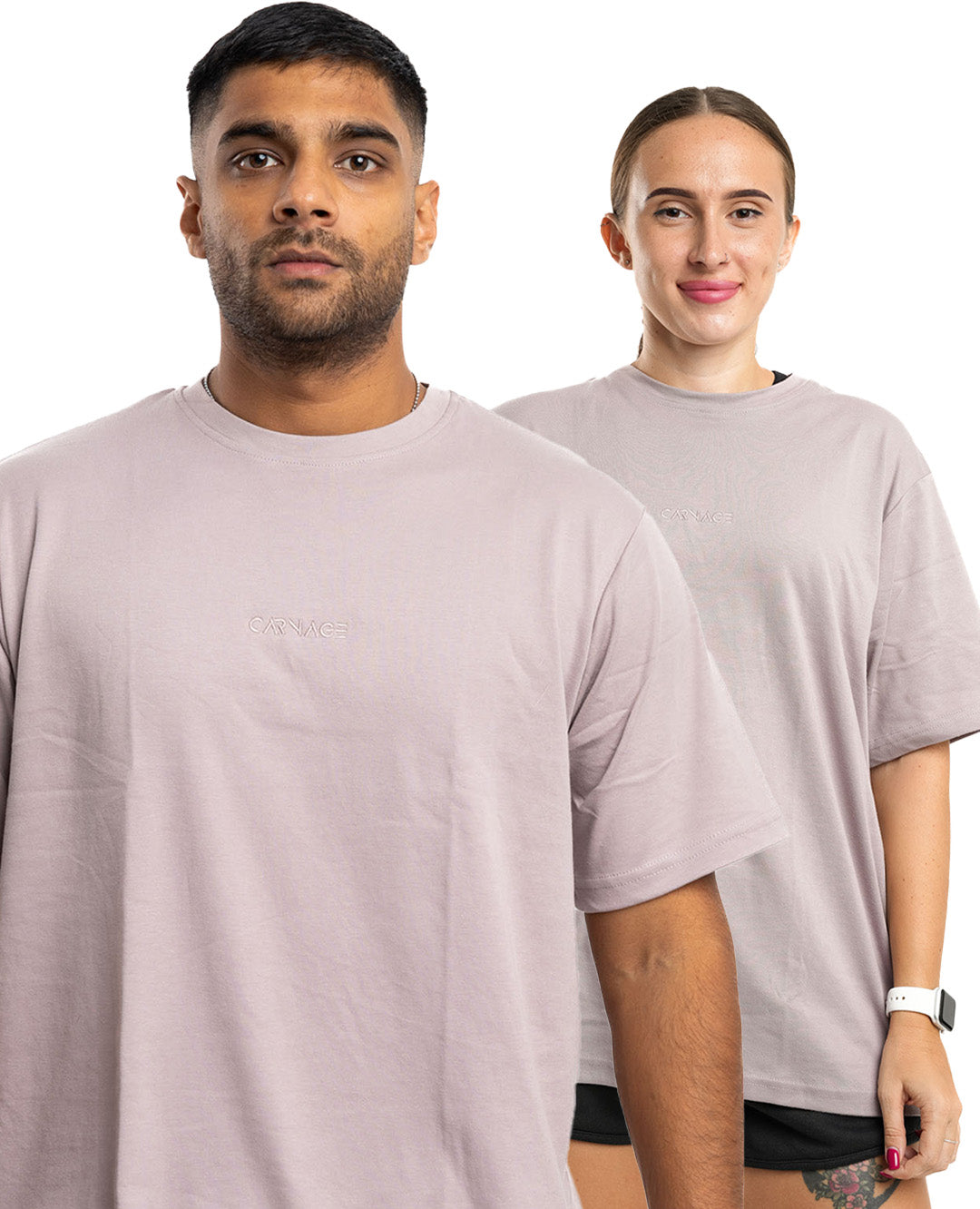 Desire Oversize Tee - Pink Tint