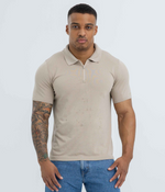Heather 1/4 Zip Up Polo