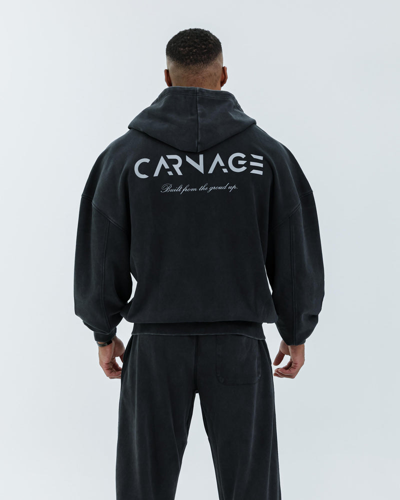 Essence Washed Zip Up Hoodie