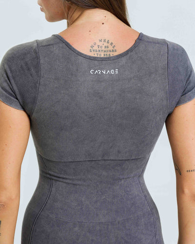 Obsidian Square Neck Romper