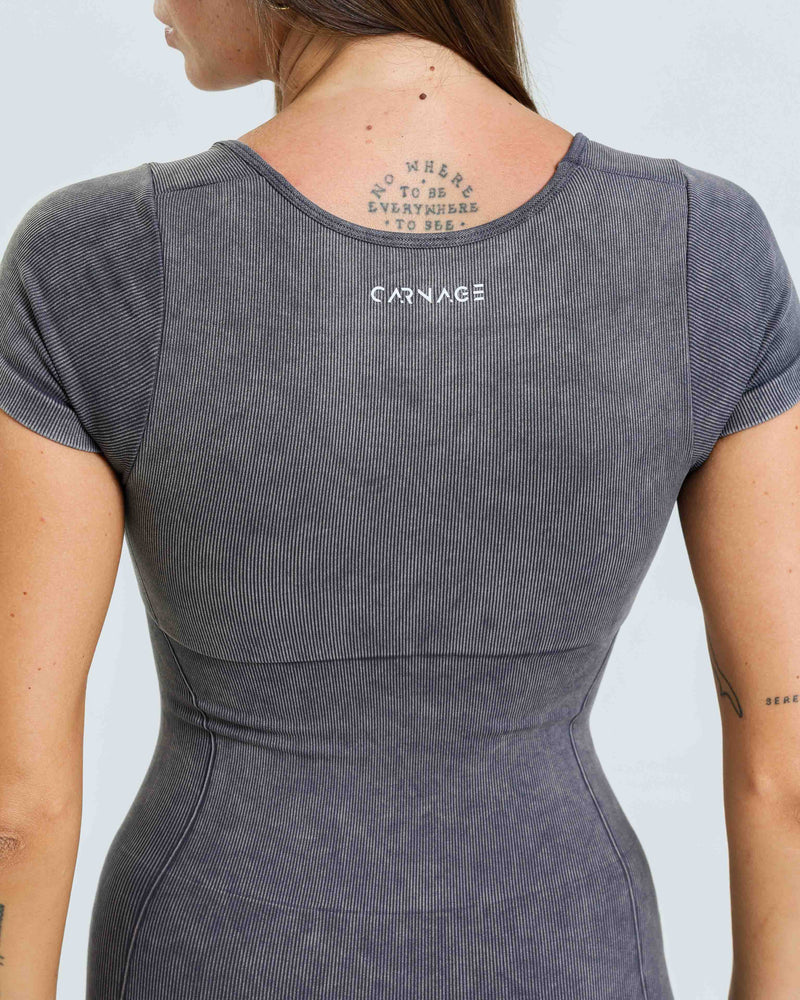 Obsidian Square Neck Romper