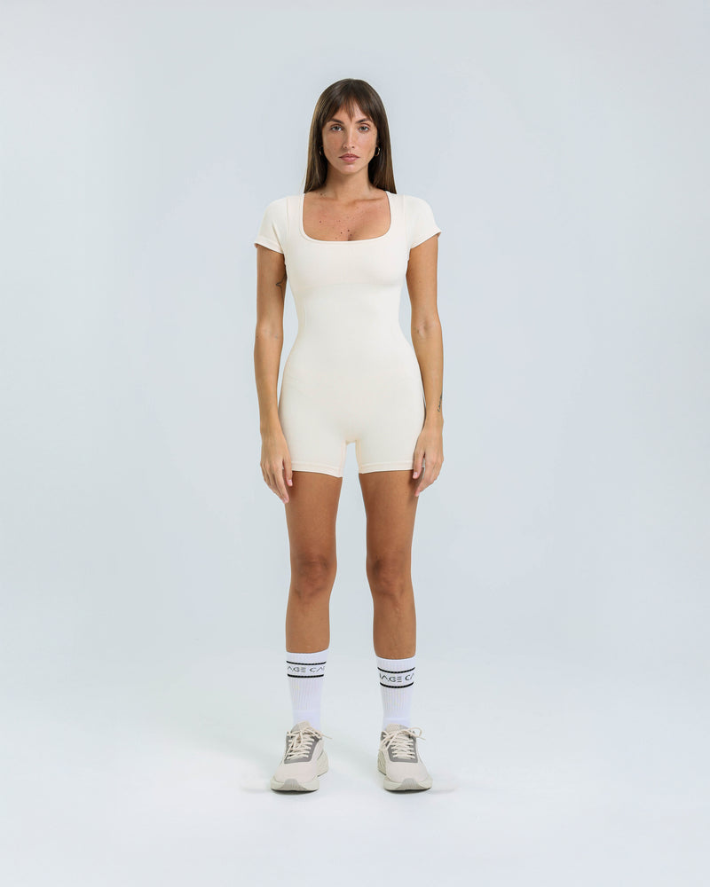 Obsidian Square Neck Romper