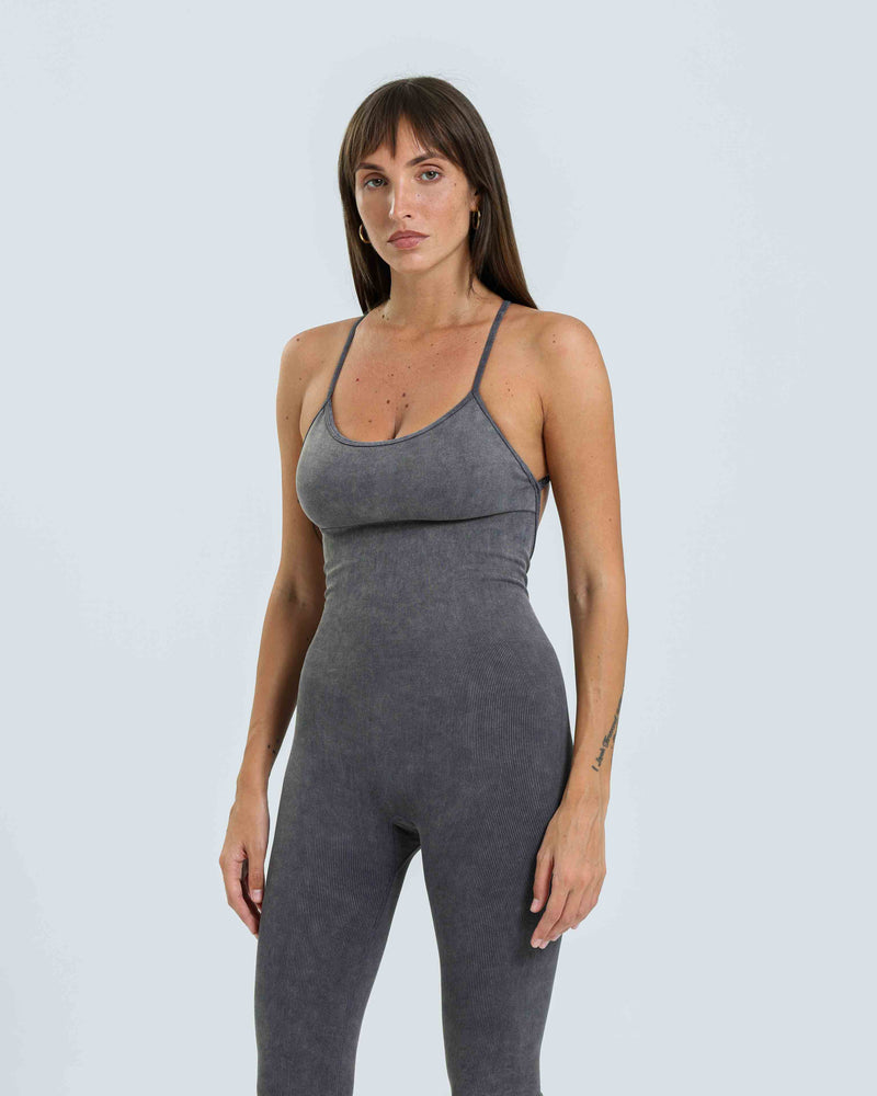 Obsidian Full Length Romper