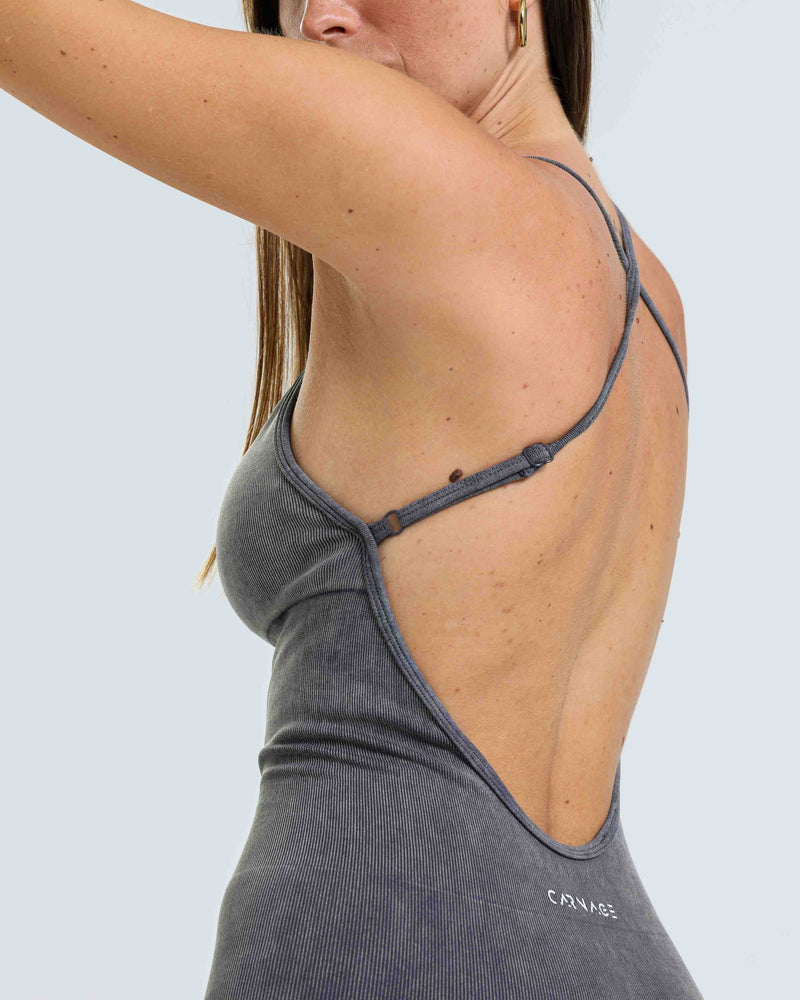 Obsidian Full Length Romper