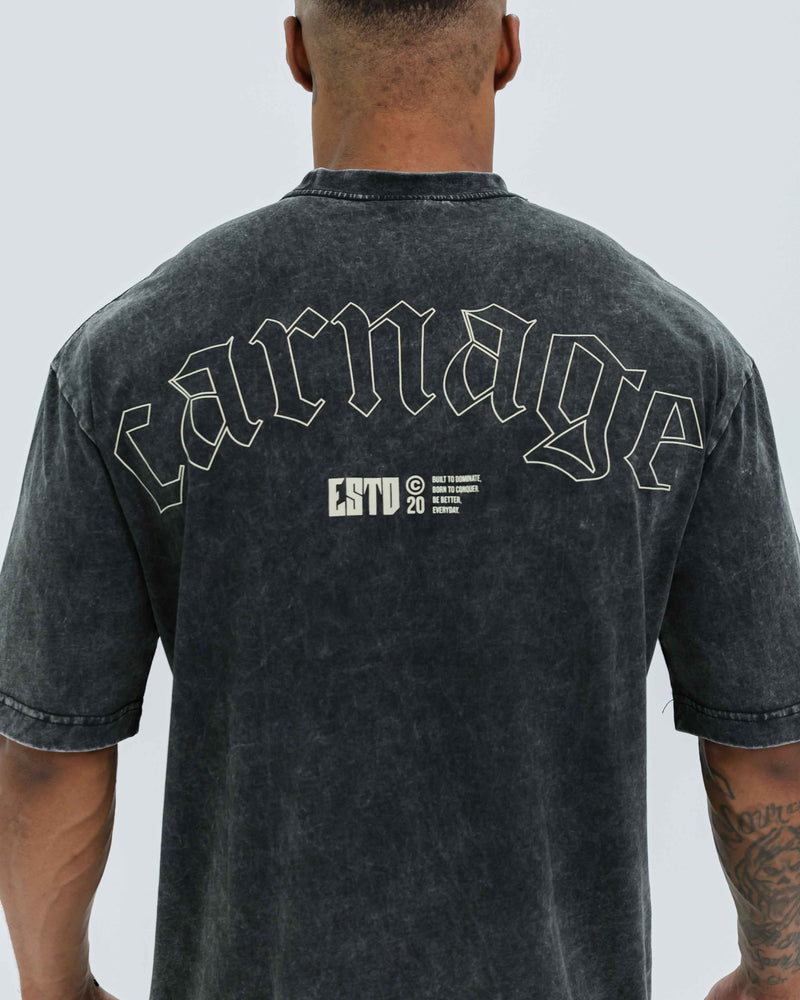 Power Script Washed Tee (Unisex)