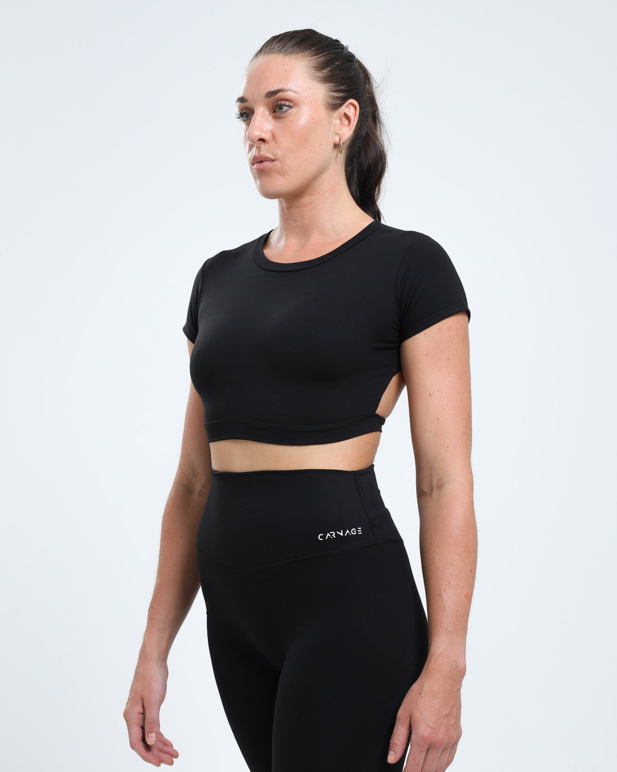 Classic Open back Crop S/S