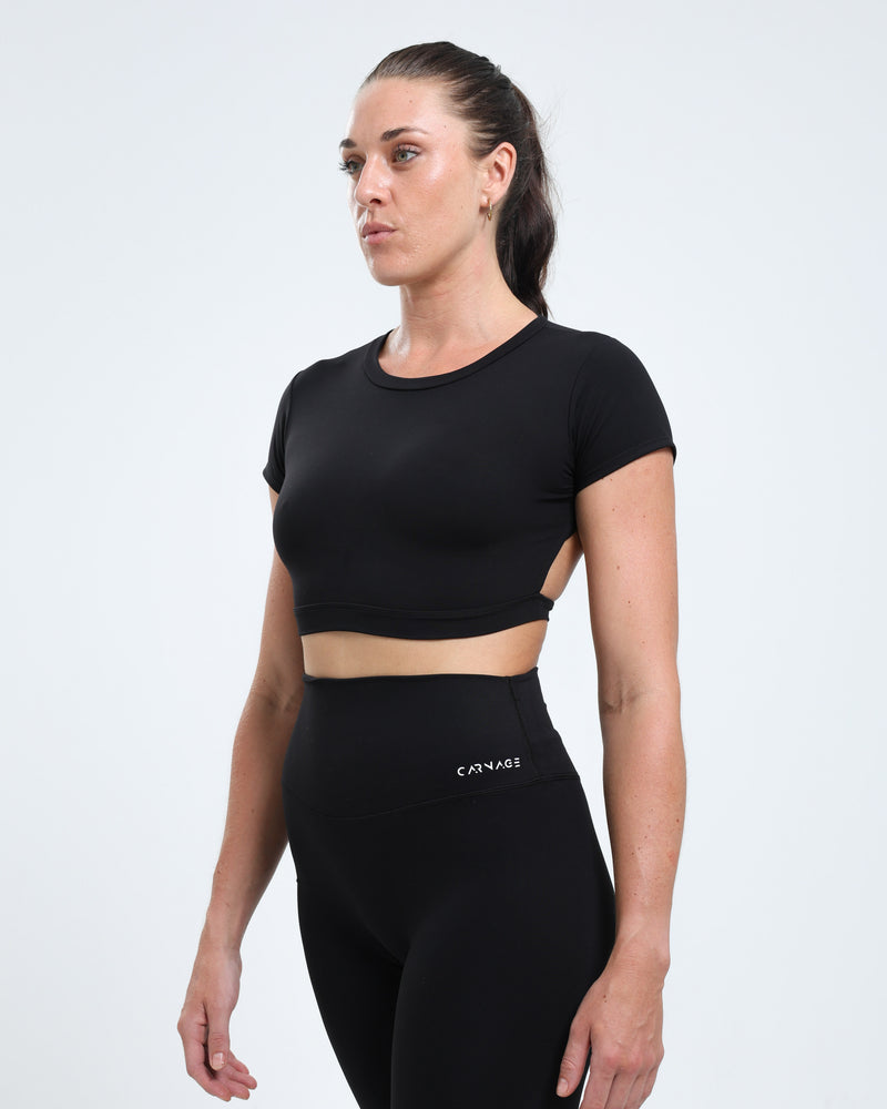 Classic Open back Crop S/S
