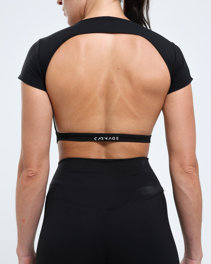 Classic Open back Crop S/S