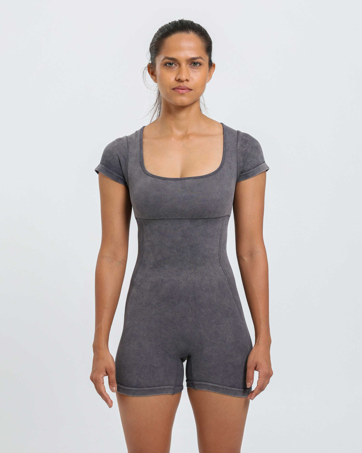 Obsidian Square Neck Romper
