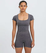 Obsidian Square Neck Romper