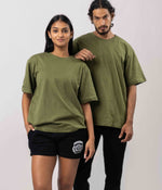 Desire Oversize Tee - Dark Olive