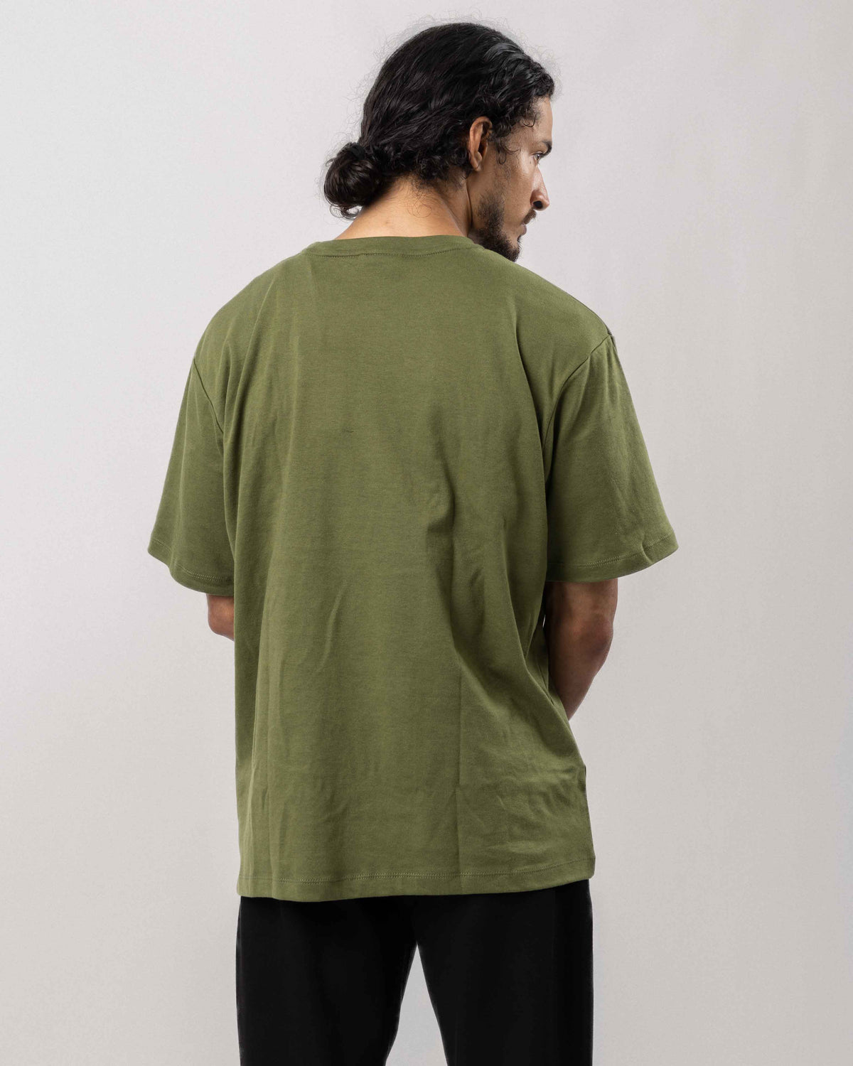 Desire Oversize Tee - Dark Olive