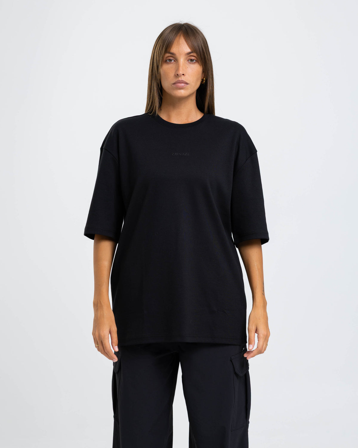 Desire Oversize Tee - Jet Black