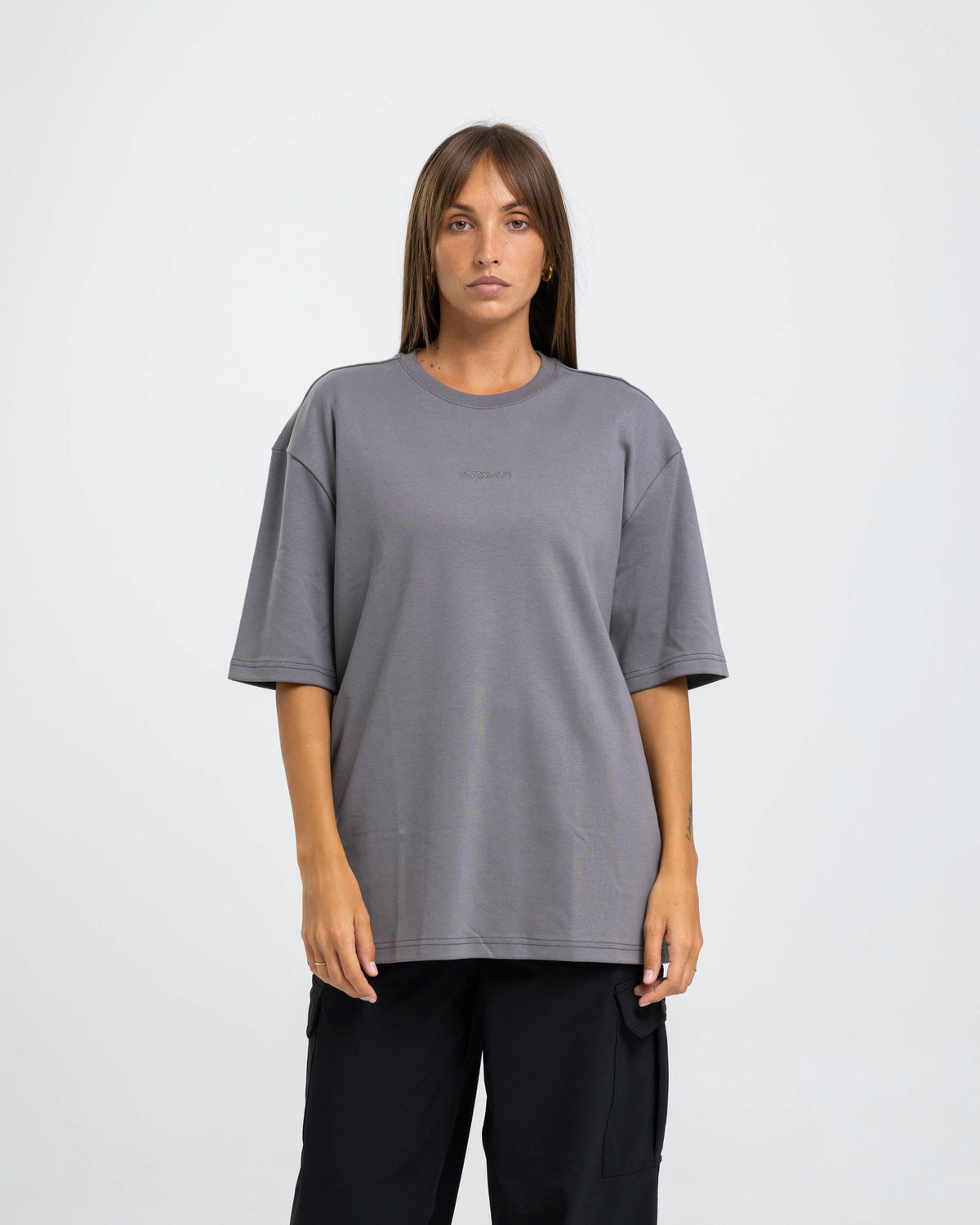 Desire Oversize Tee - Charcoal Grey