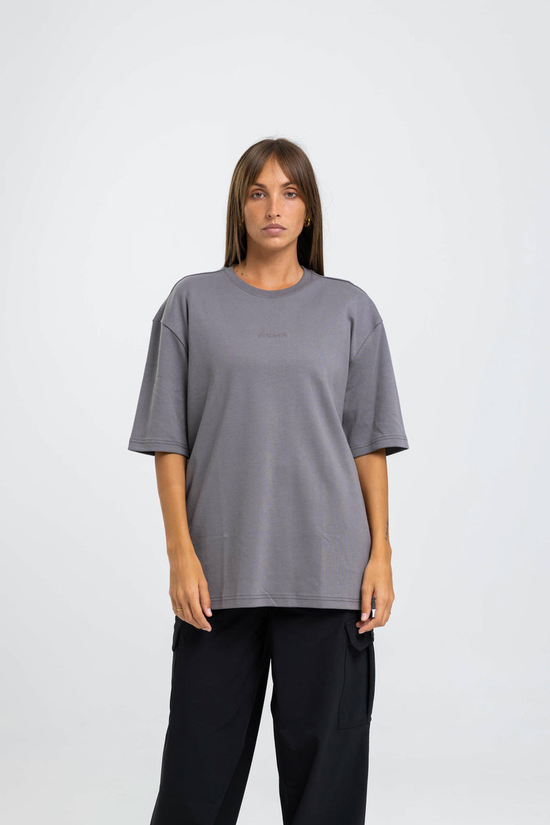 Desire Oversize Tee - Charcoal Grey
