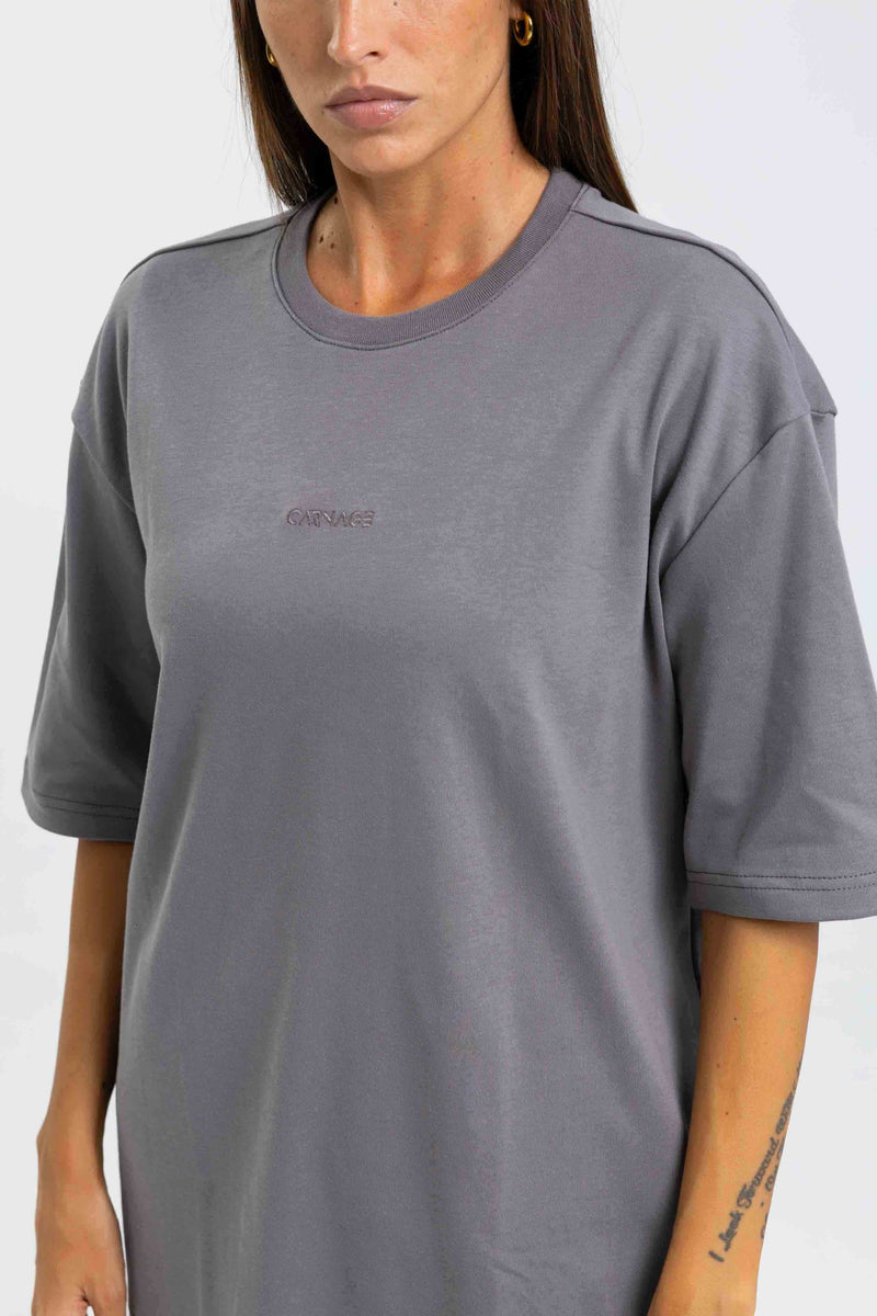 Desire Oversize Tee - Charcoal Grey