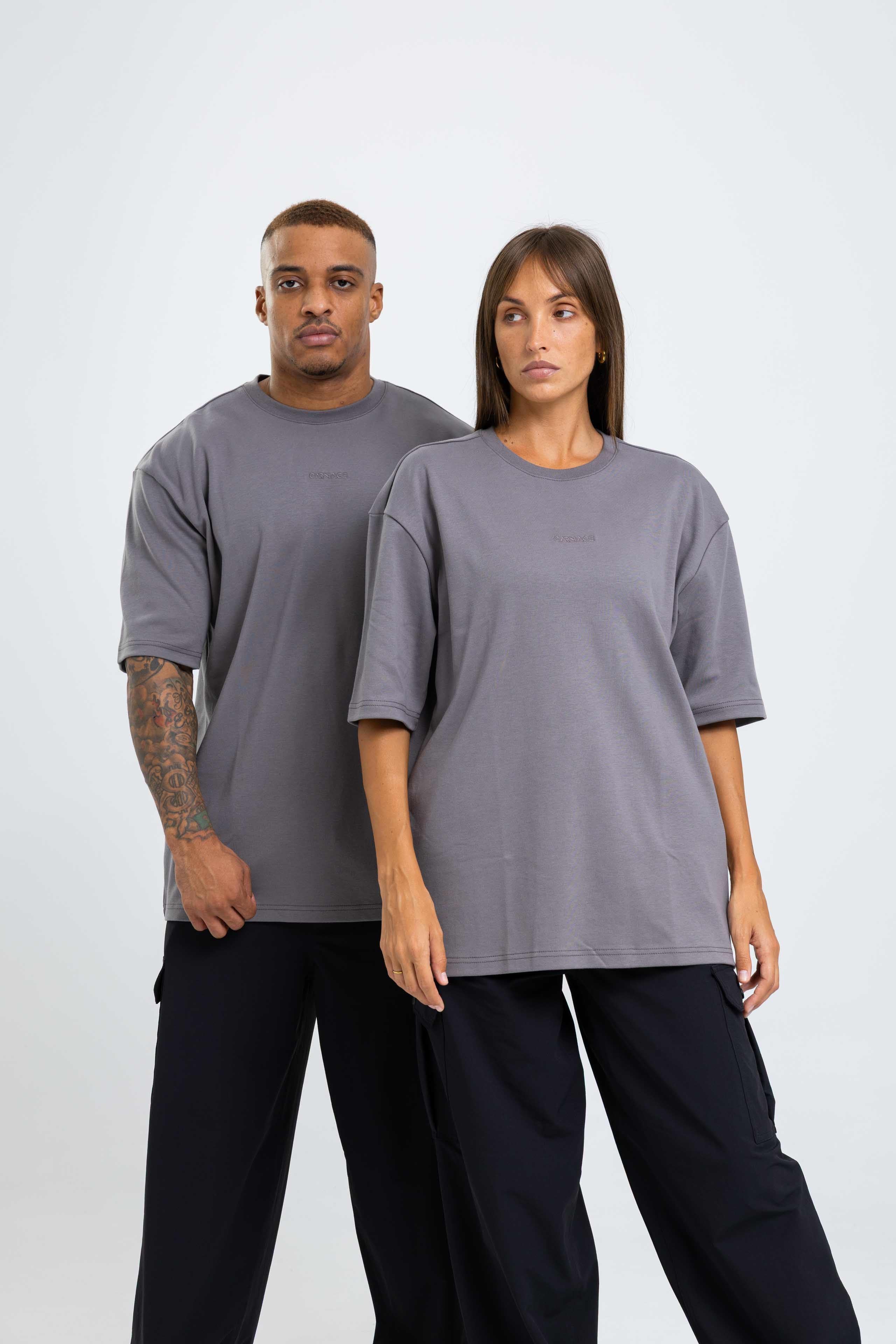 CREATE PRODUCTIONS オーバーサイズTシャツ チャコールグレーL Desire Oversize Tee - Charcoal Grey – Carnage
