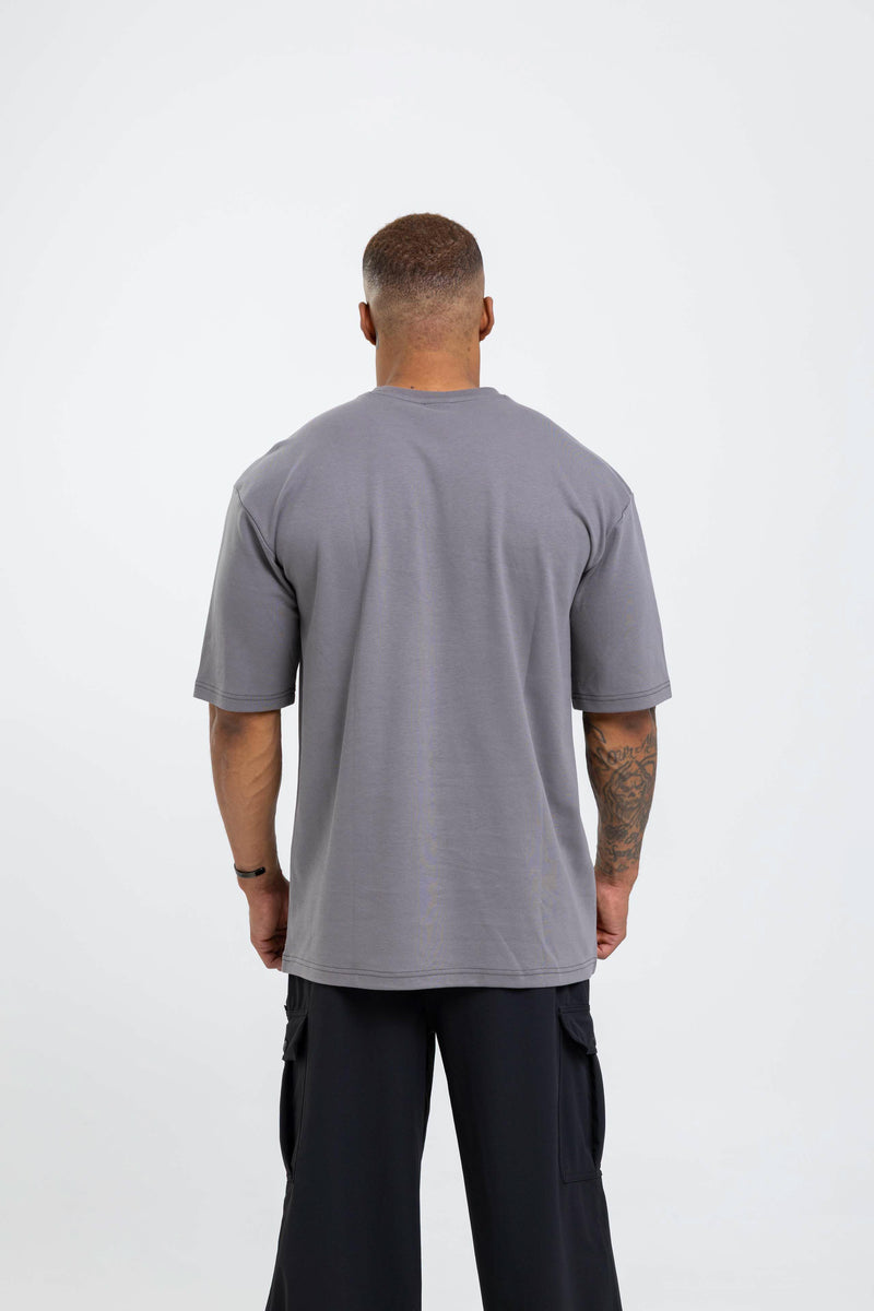 Desire Oversize Tee - Charcoal Grey