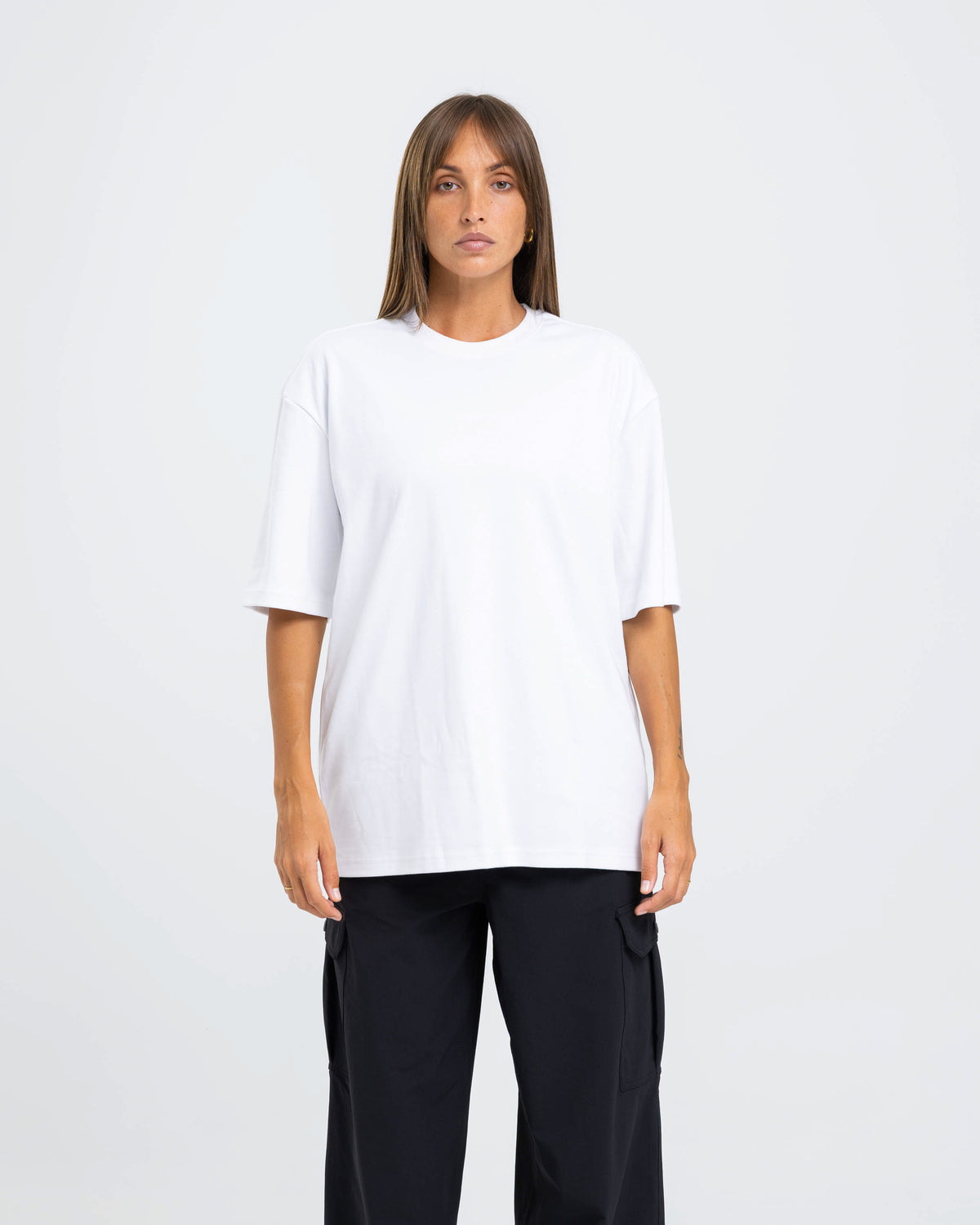 Desire Oversize Tee - Sheer White