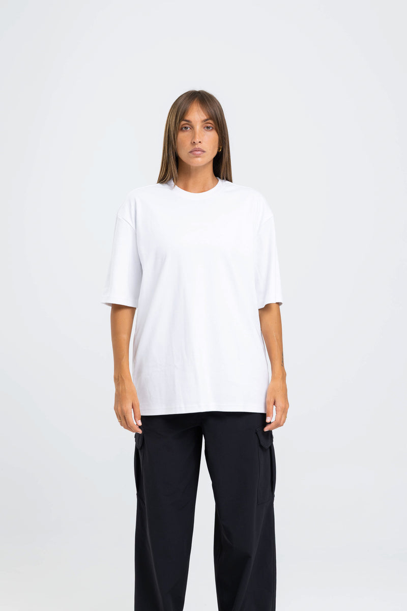 Desire Oversize Tee - Sheer White
