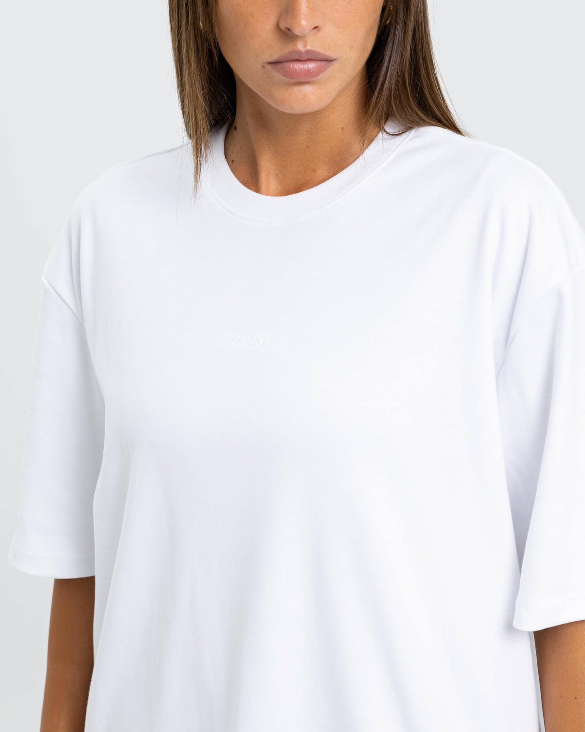 Desire Oversize Tee - Sheer White