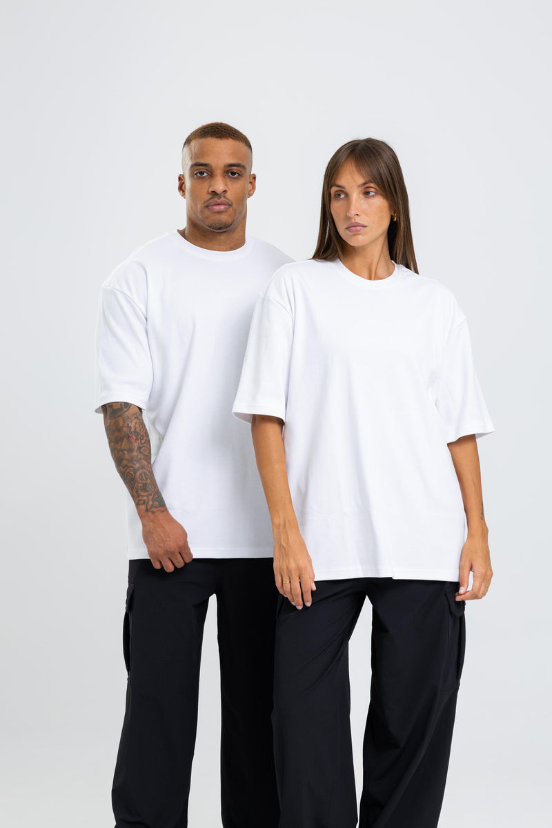 Desire Oversize Tee - Sheer White