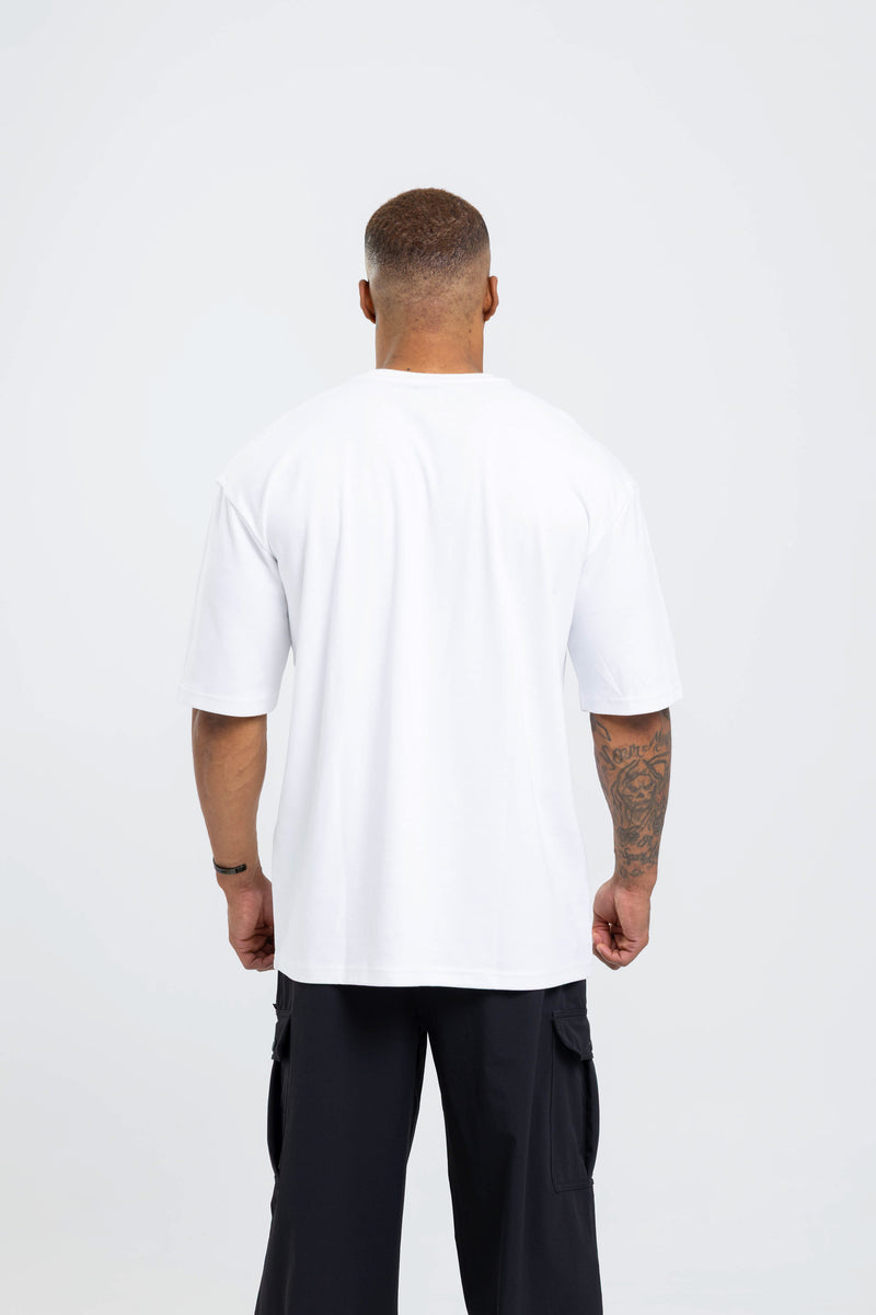 Desire Oversize Tee - Sheer White