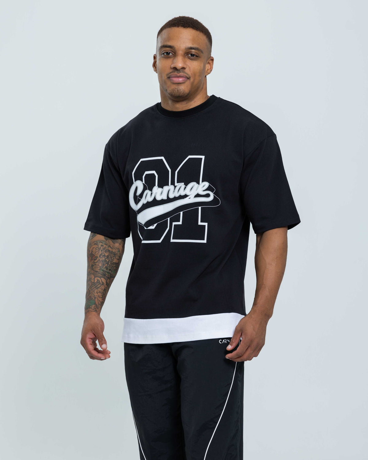 Retro Varsity Oversize Tee - Unisex
