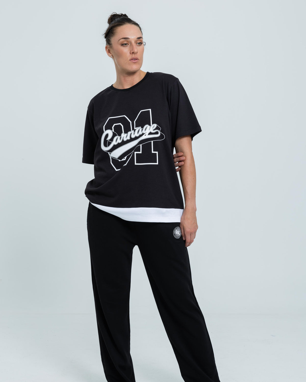 Retro Varsity Oversize Tee - Unisex