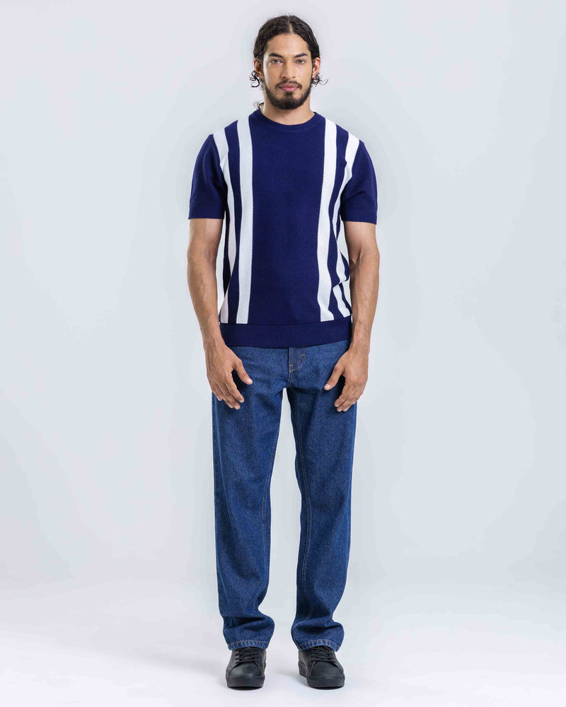 Urban Stripe Knit Tee