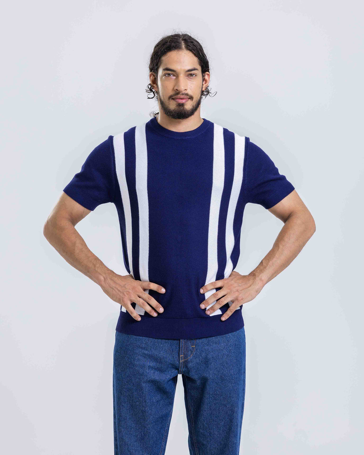 Urban Stripe Knit Tee