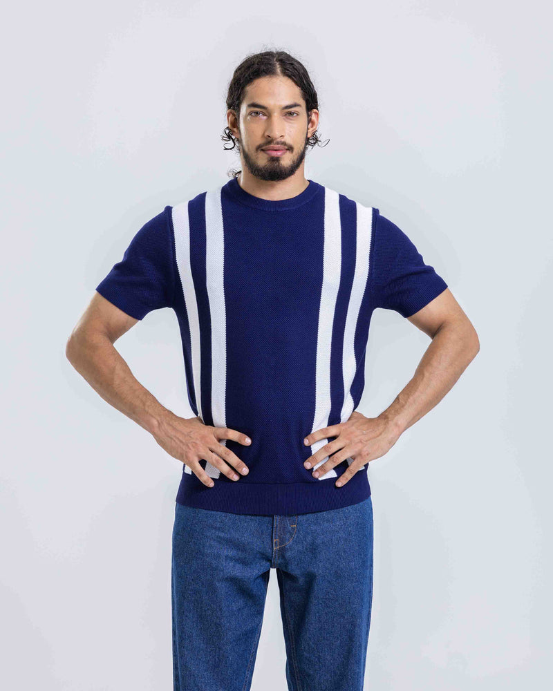 Urban Stripe Knit Tee