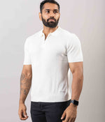 Urban 1/4 Zip Up Knit Polo