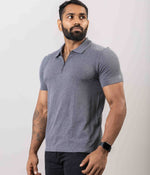 Heather 1/4 Zip Up Polo