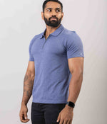 Heather 1/4 Zip Up Polo