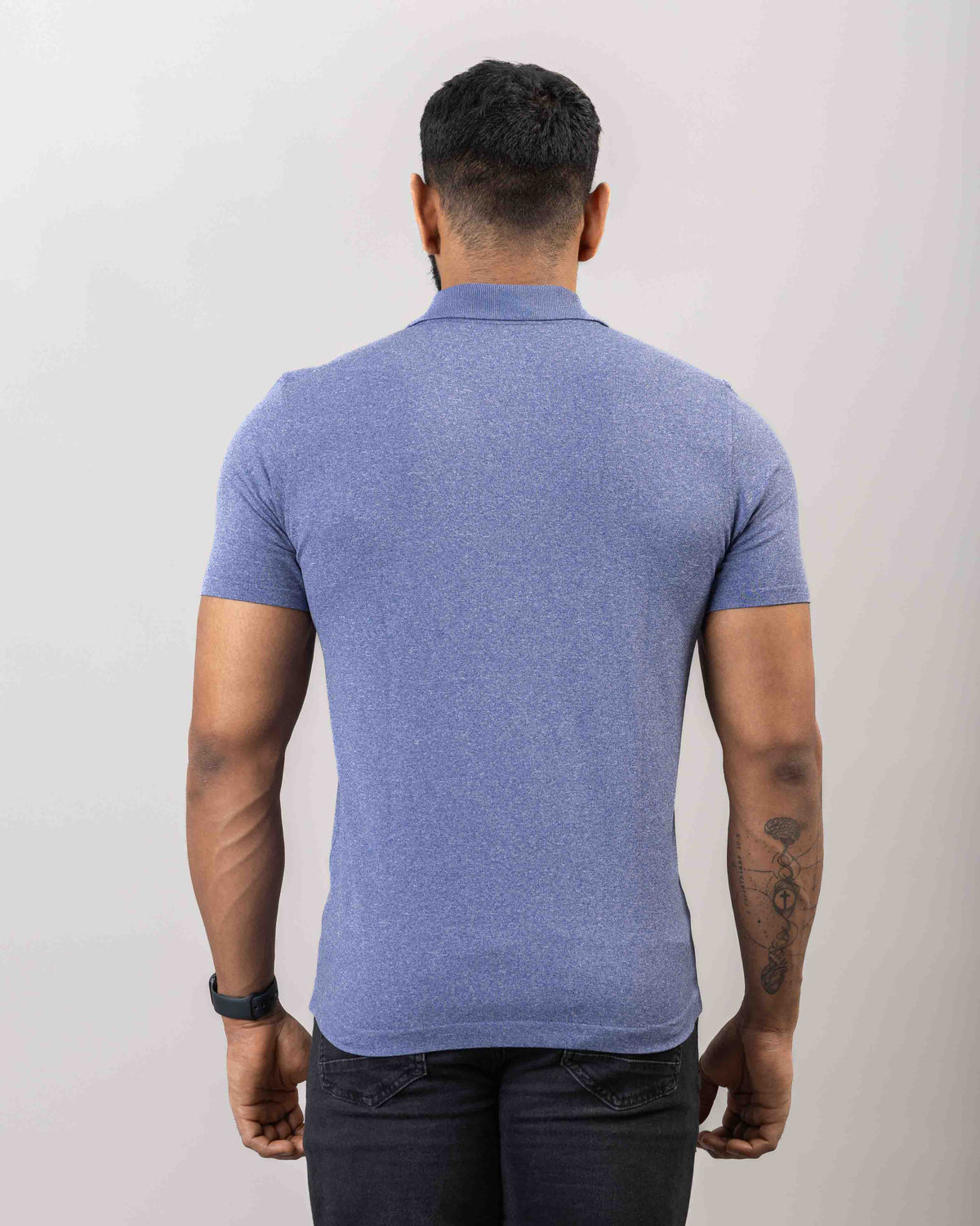 Heather 1/4 Zip Up Polo