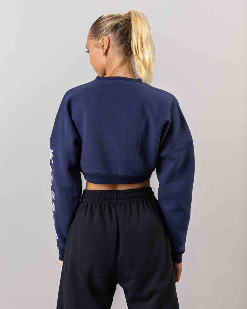 Globe Stride Crop Sweat Shirt