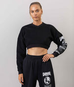 Globe Stride Crop Sweat Shirt