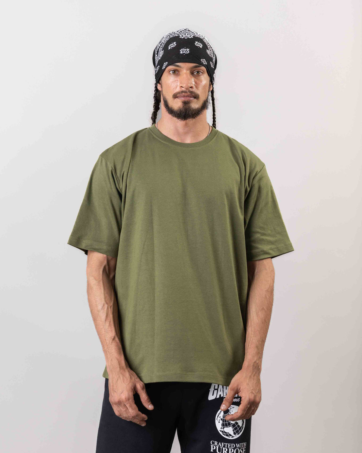 Carnage Old School Oversize Tee - Forest Green