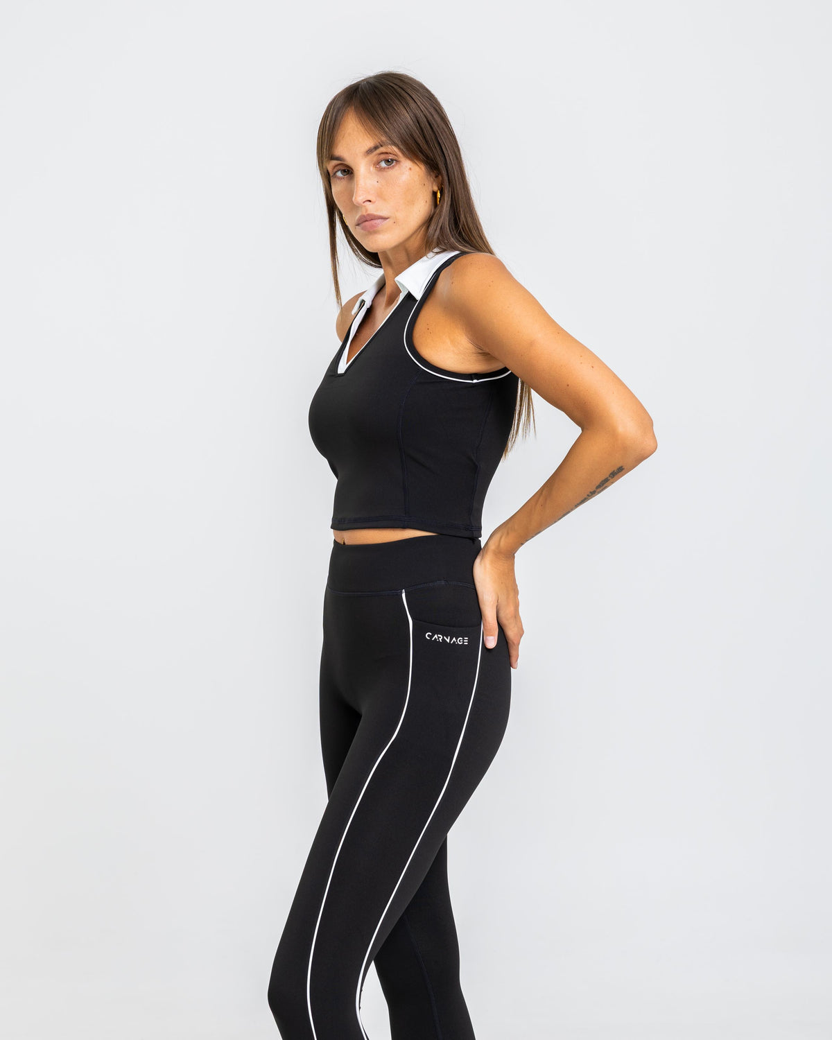 Athlex Polo Crop Top