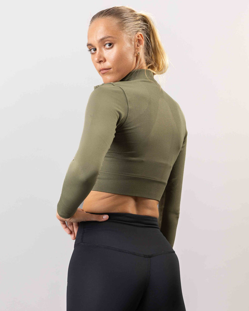 365 Zip Up Crop