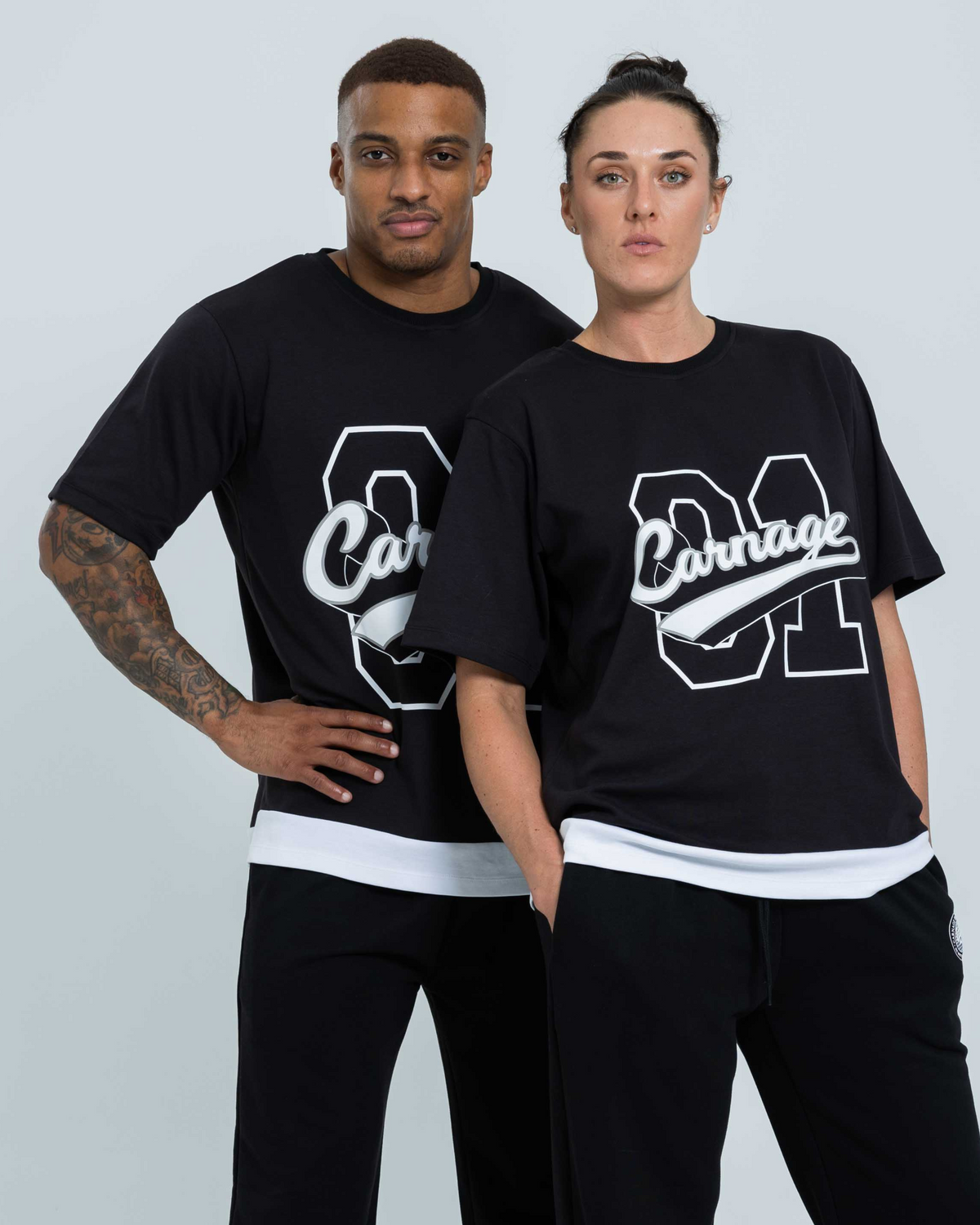 Retro Varsity Oversize Tee - Unisex