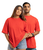 Desire Oversize Tee - Pacific Red