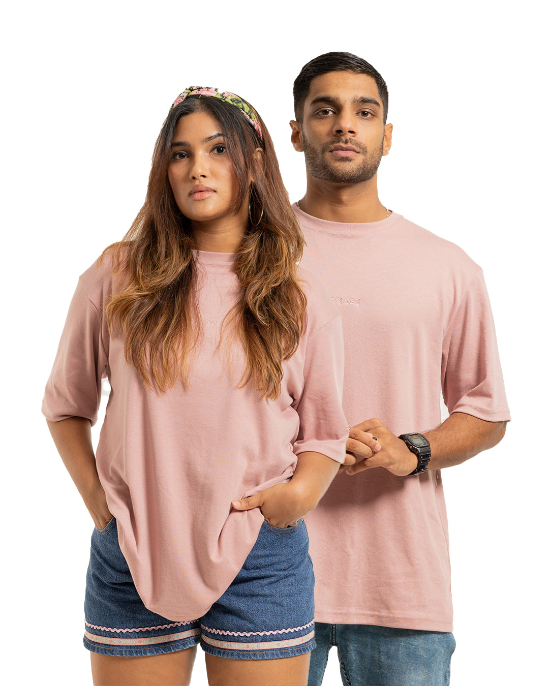 Desire Oversize Tee - Vintage Rose